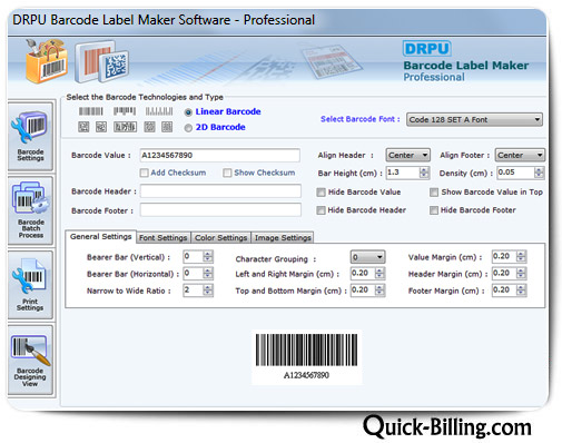 Professional Barcode Label Maker