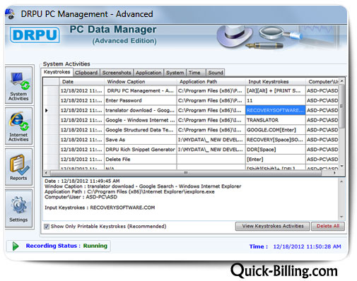 Advanced Keylogger Software