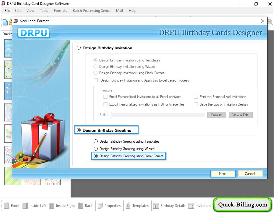 Birthday Cards Designing Software