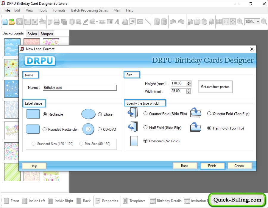 Birthday Cards Designing Software