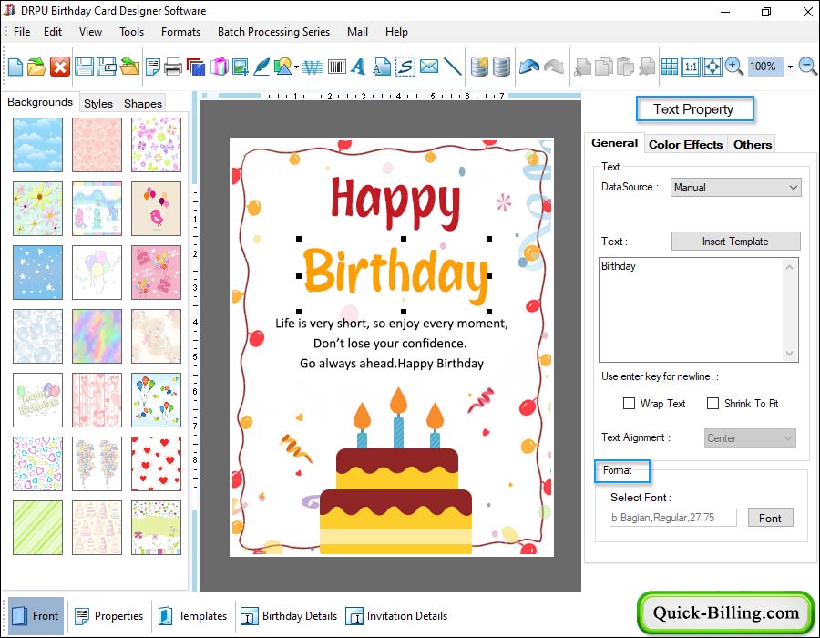 Birthday Cards Designing Software