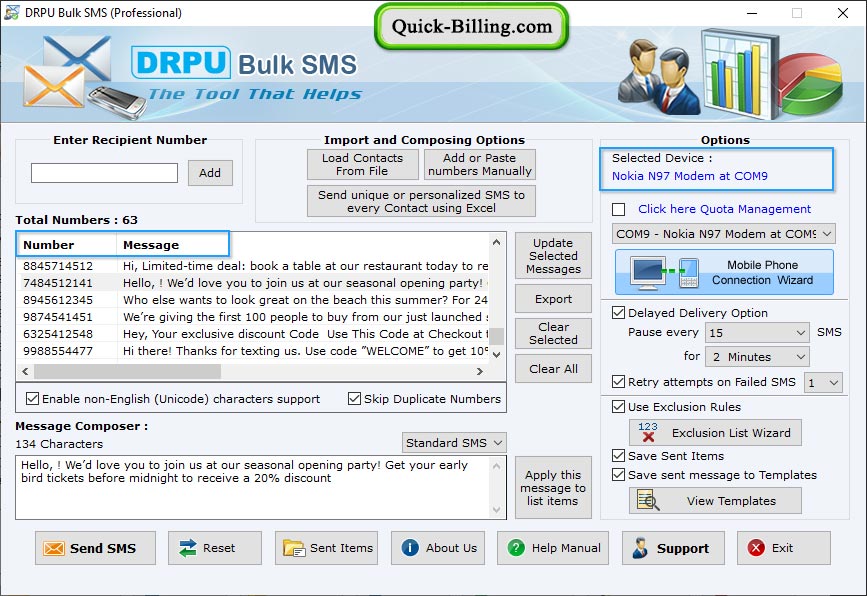 GSM Bulk SMS Software