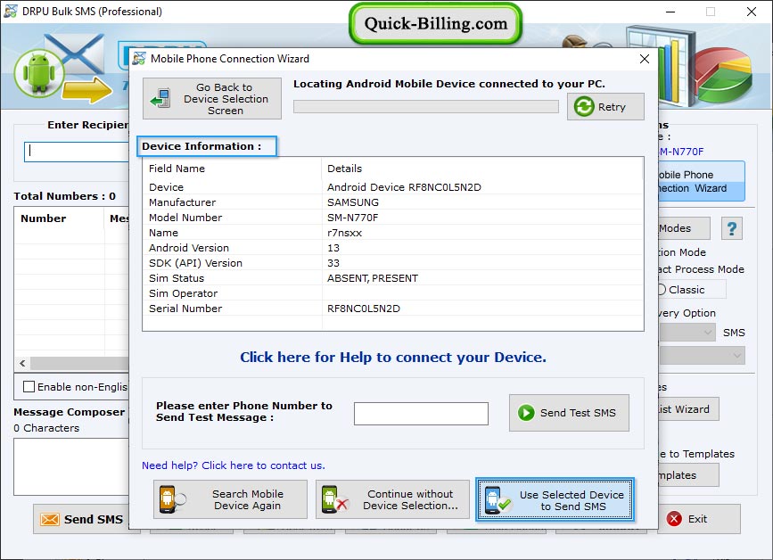 Bulk Text Messaging Software – Professional