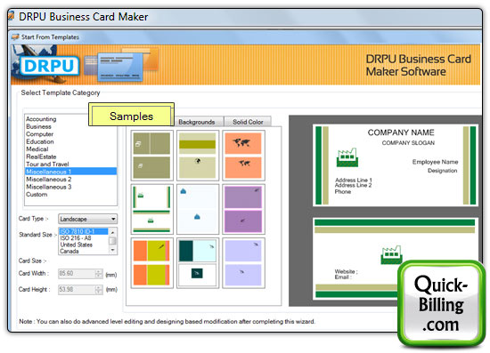 Business Card Maker Software