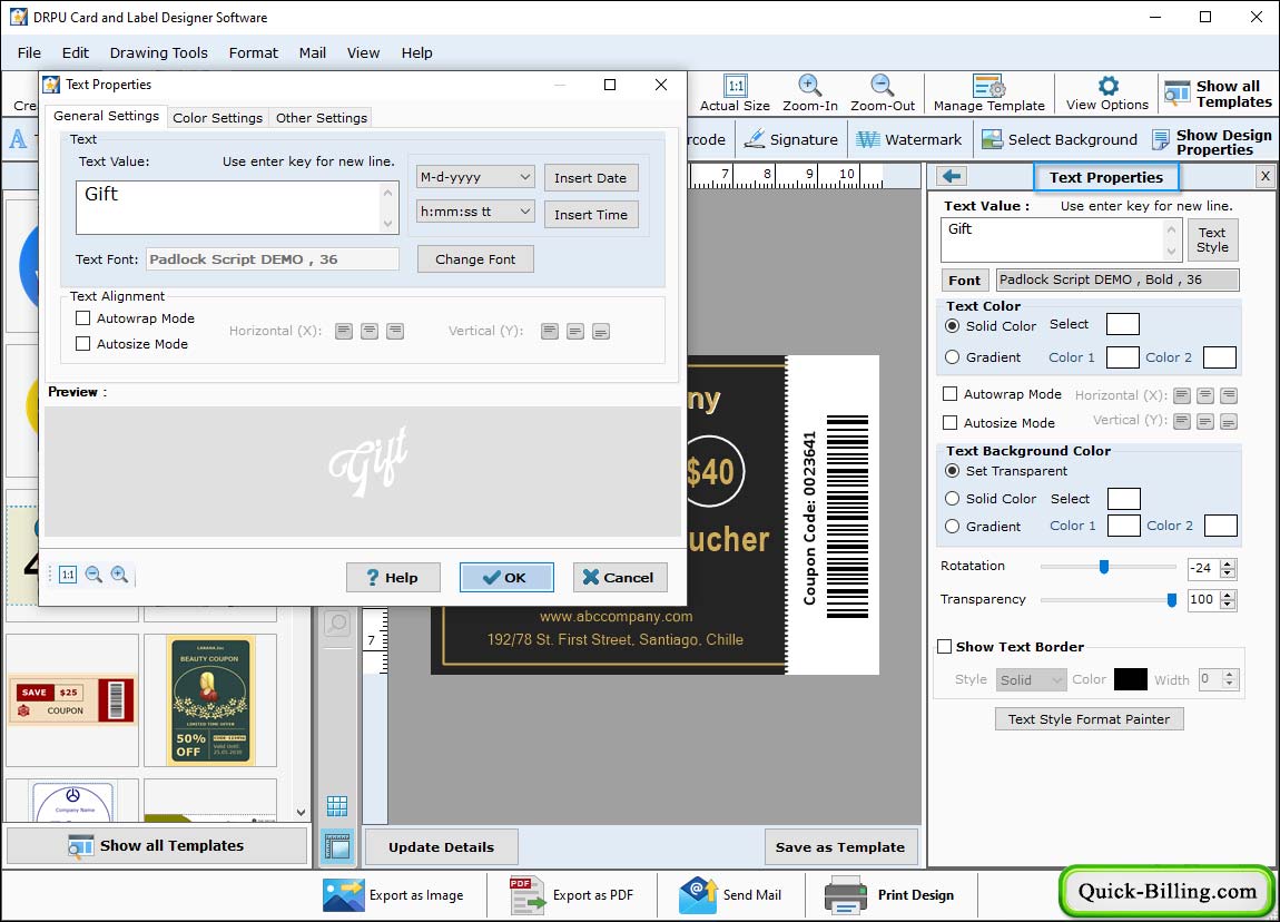 Card and Label Designing Software