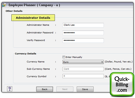 Employee Planner Software