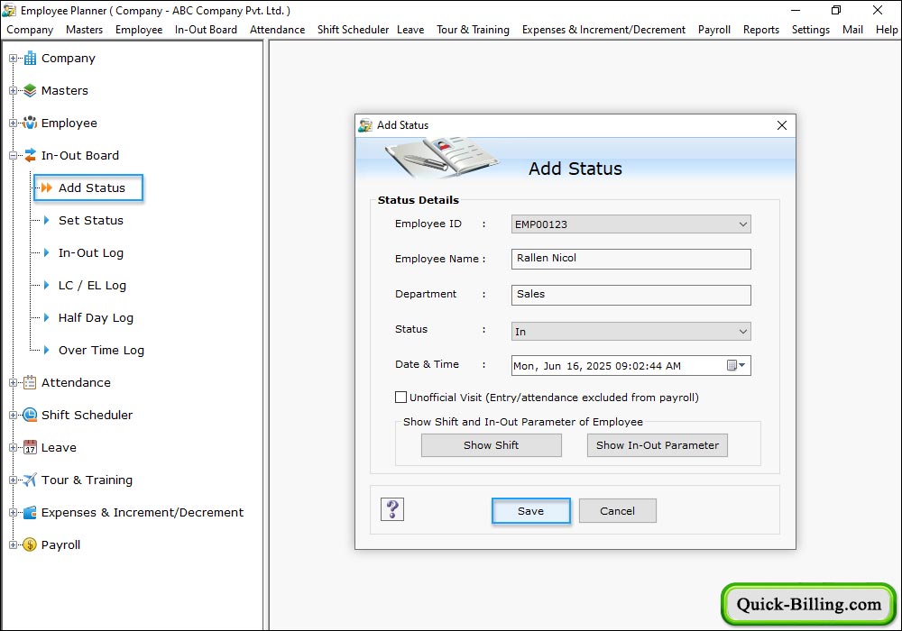 Employee Planner Software