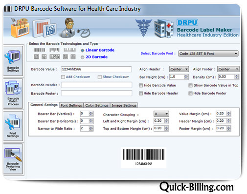 Barcode Maker Software for Healthcare Industry