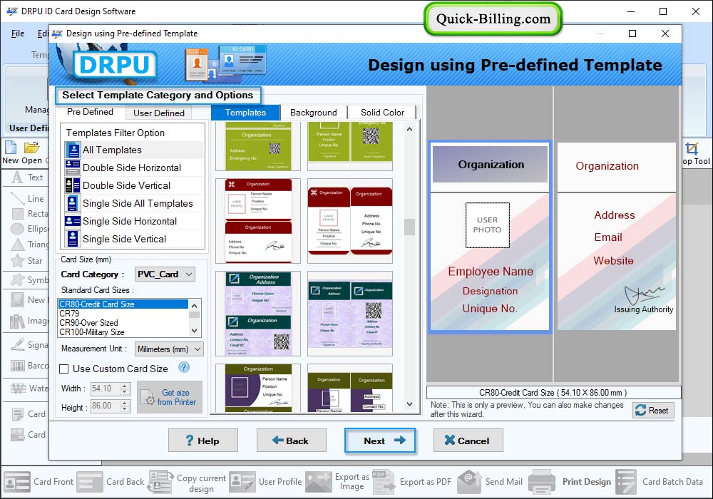 Card Property ID card Design Software