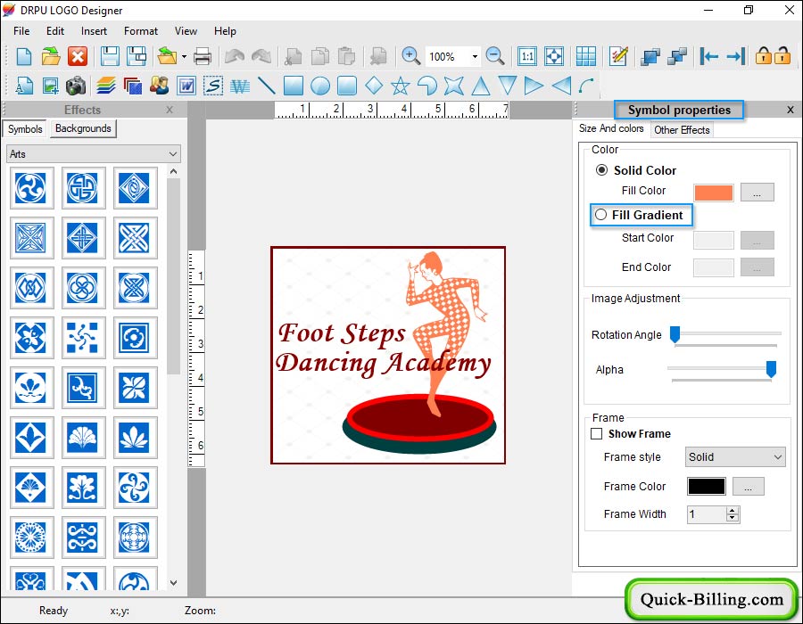 Choose 'Gradient Color Logo Maker Software