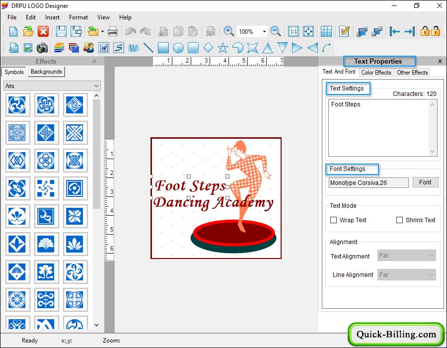add text Logo Maker Software