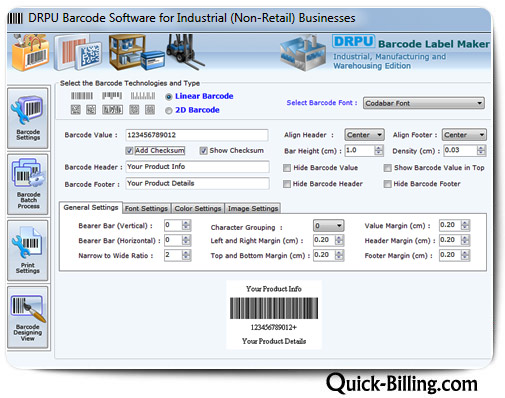 Barcode Maker Software for Manufacturing Industry