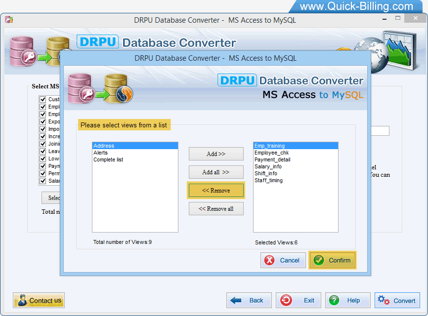 MS Access to MySQL Database Converter