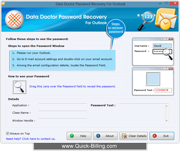 Outlook Password Recovery Software