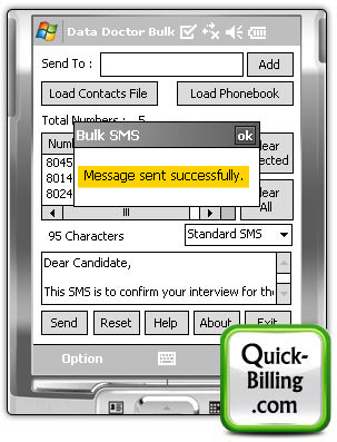 Pocket PC to Mobile Bulk Text Messaging Software