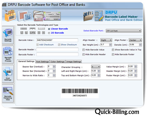 Barcode Maker Software for Post Office