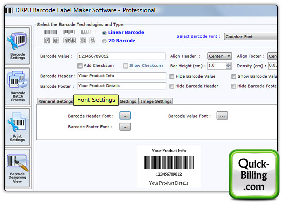 Barcode Label Maker Software- Standard