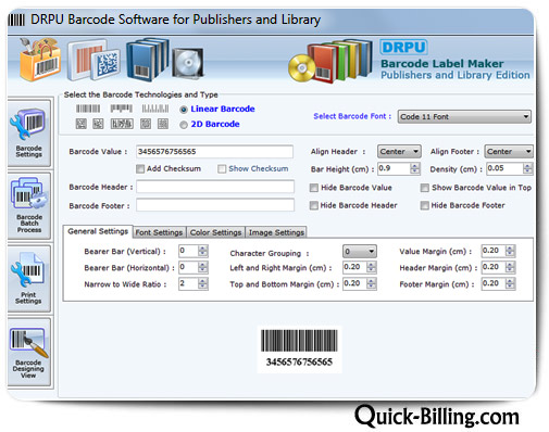 Barcode Maker Software for Publishers and Library