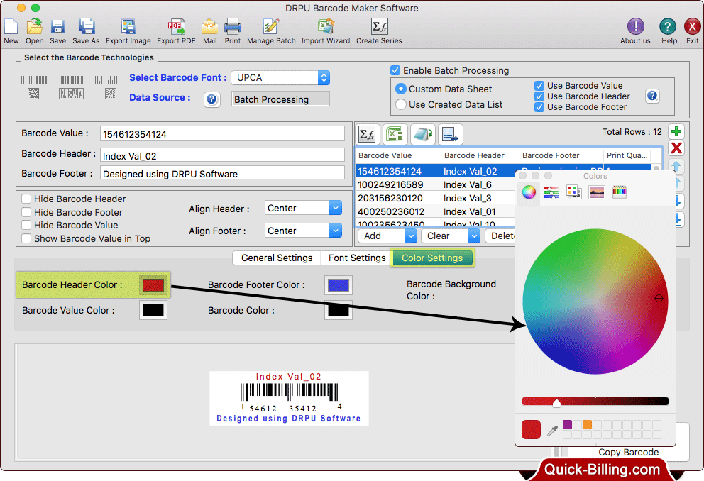 Color Settings