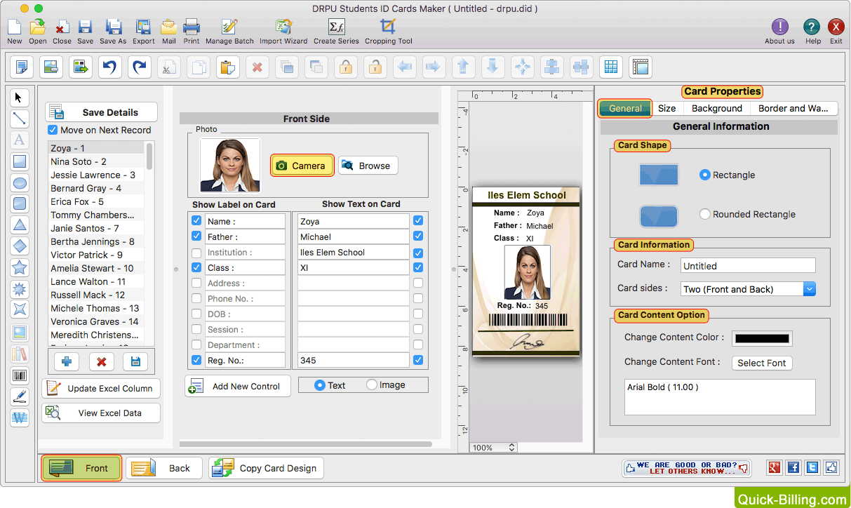 Students ID Cards Maker for Mac