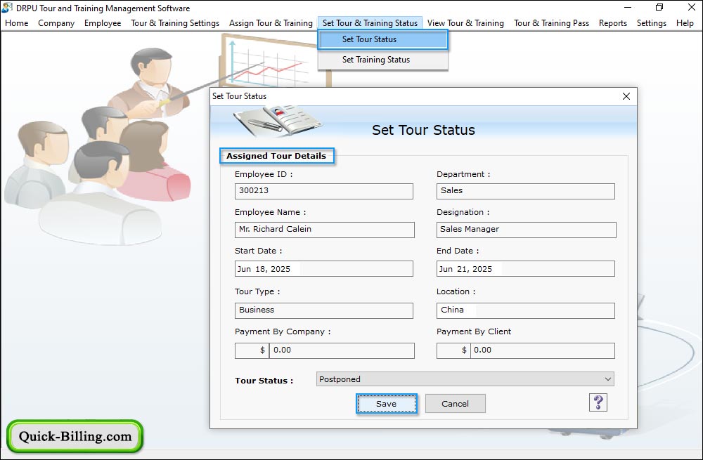 Tour and Training Management Software