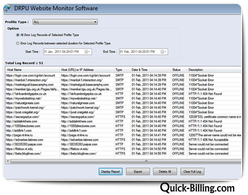 Website Monitoring Tool