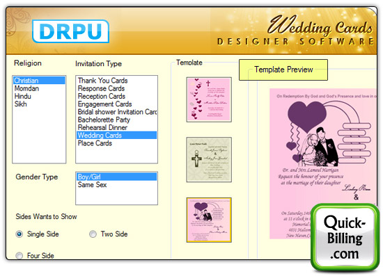 Wedding Card Maker Software