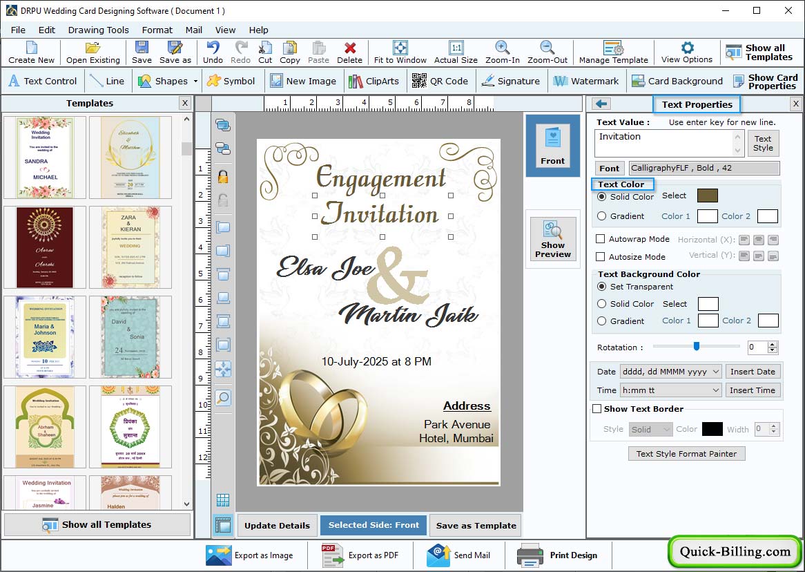 Wedding Card Maker Software