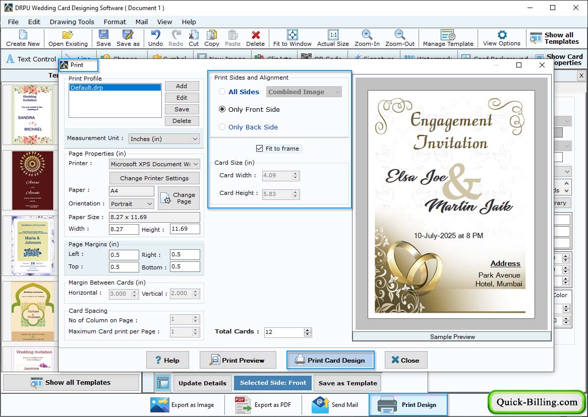 Wedding Card Design Software